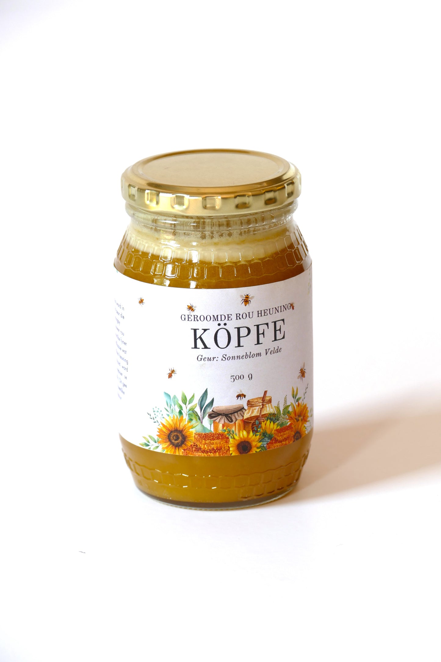 KOPFE's 500g Creamed Raw Sunflower Honey - Sonneblom Velde